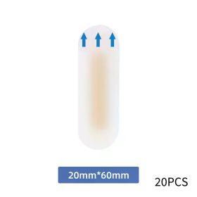 20PCS Gel Heel Protector Foot Patches Adhesive Blister Pads Hydrocolloid Heel Liner Shoes Stickers Pain Relief Plaster Foot Care (Color: 04 20pcs)