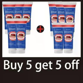 Toothpaste of Teeth Whitening Repair of Cavities Caries Removal of Plaque Stains Decay Repair Teeth Treating Dental Calculus (Color: Buy 5 get 5 free)