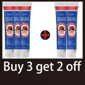 Toothpaste of Teeth Whitening Repair of Cavities Caries Removal of Plaque Stains Decay Repair Teeth Treating Dental Calculus (Color: Buy 3 get 2 free)