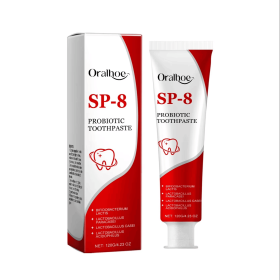 Sp-8 Probiotic Toothpaste Brightening Mint Fresh Breath Deep Cleaning Remove Plaque Stains Oral Hygiene Teeth Whiten Toothpaste (Color: 120g Boxed)
