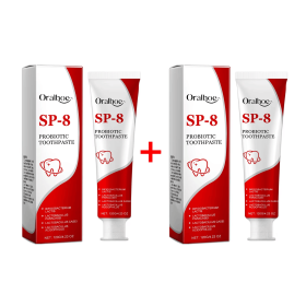 Sp-8 Probiotic Toothpaste Brightening Mint Fresh Breath Deep Cleaning Remove Plaque Stains Oral Hygiene Teeth Whiten Toothpaste (Color: 2x120g Boxed)